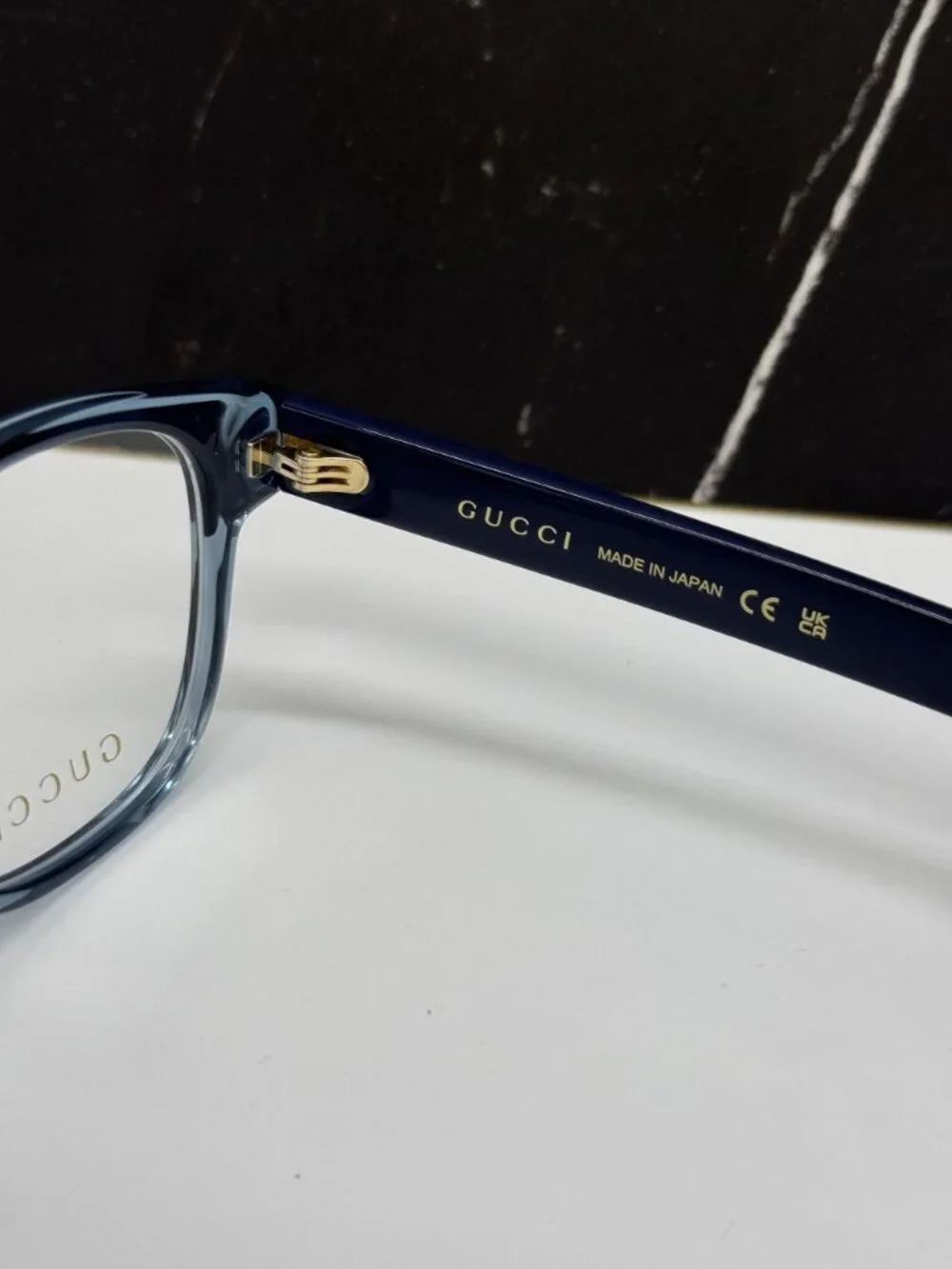 NEW GUCCI GG0927O 006 CLEAR BLUE GUCCI EYEGLASSES